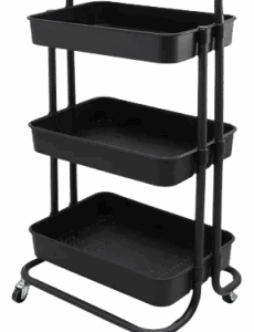 Carrito Organizador Metálico de 3 Puestos